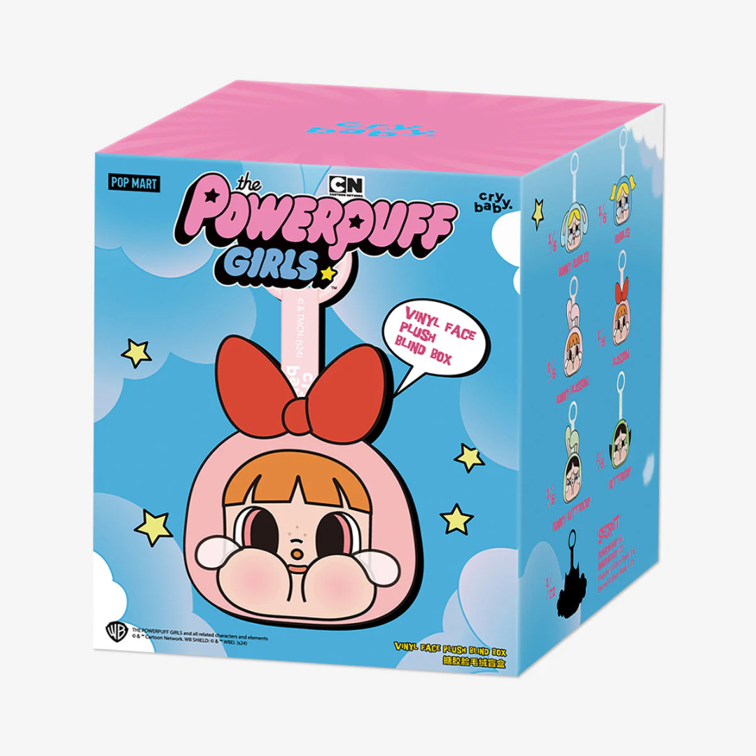 Pop Mart Crybaby X Powerpuff Girls Vinyl Face Plush Keychain